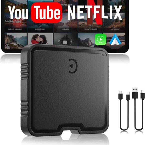 Wireless CarPlay Adapter, Car Play Adapter with Netflix/YouTube - Picture 2 of 9